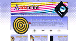 Desktop Screenshot of adaprint.com.br
